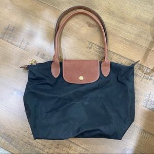 Black Longchamp Small Le Pliage Tote